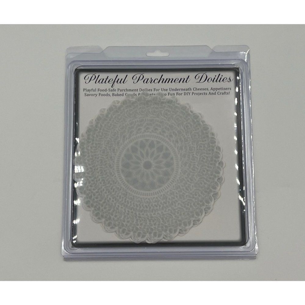 Plateful Parchment Doilies White Food Safe Crafts 20 Sheets Assorted - Picture 2 of 3